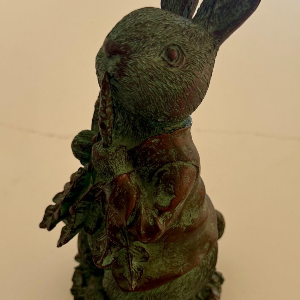 Easter Peter Rabbit with Raddish Statue - Picture 14 of 14